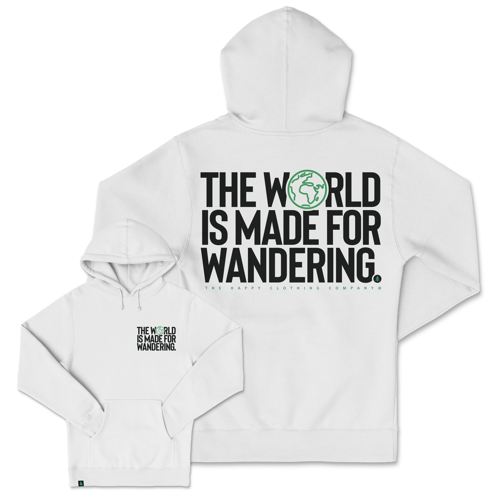 The World Is Made For Wandering Heavyweight Hoodie - The Happy Clothing Company