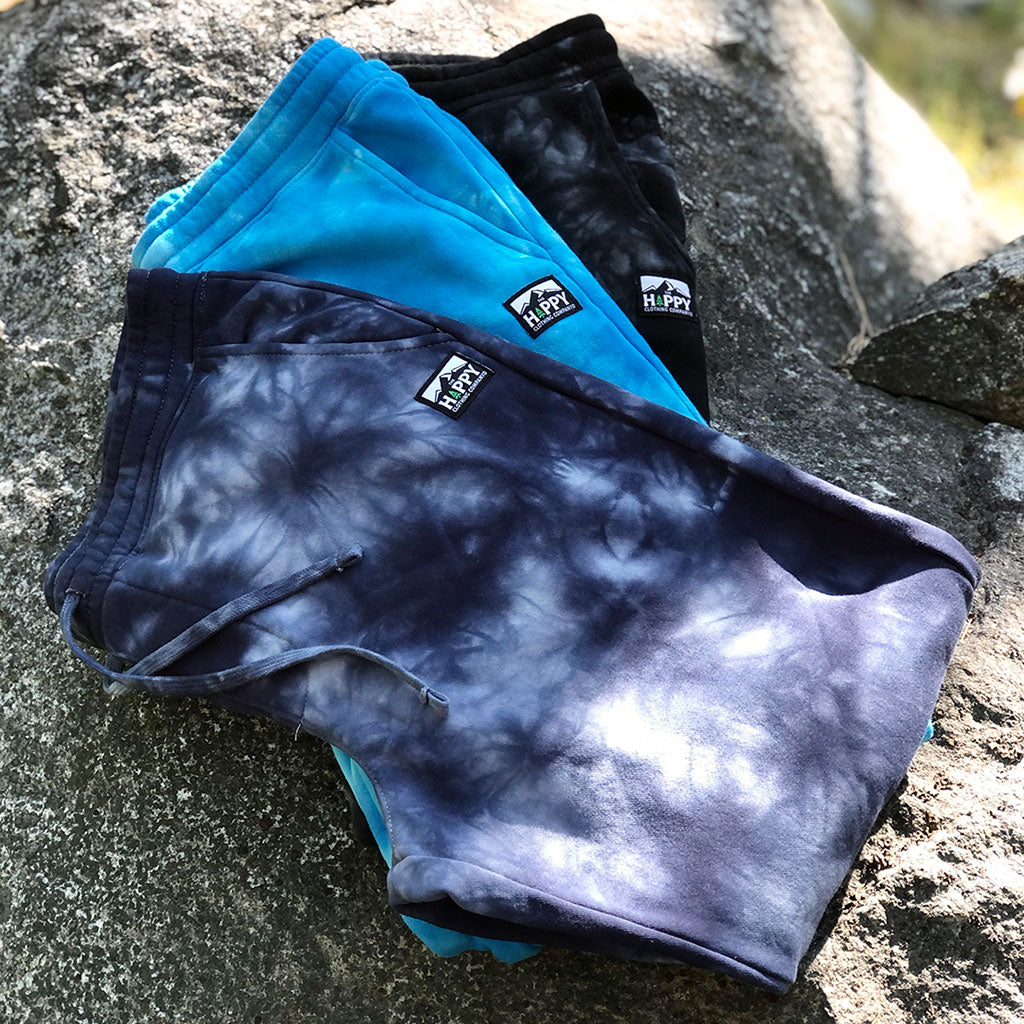 Logo Label Tie-Dyed <br> Unisex Jogger-Style Sweats | Space Edition | - The Happy Clothing Company