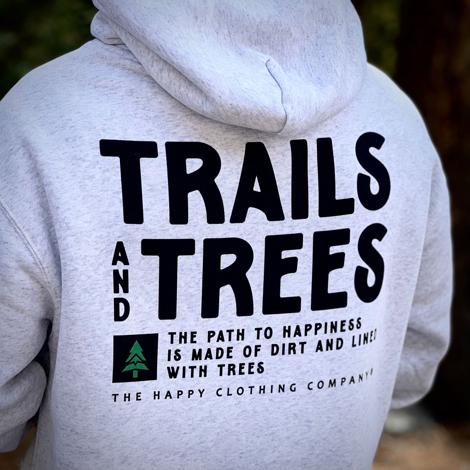 Trails and Trees Unisex Relaxed Hoodie - The Happy Clothing Company