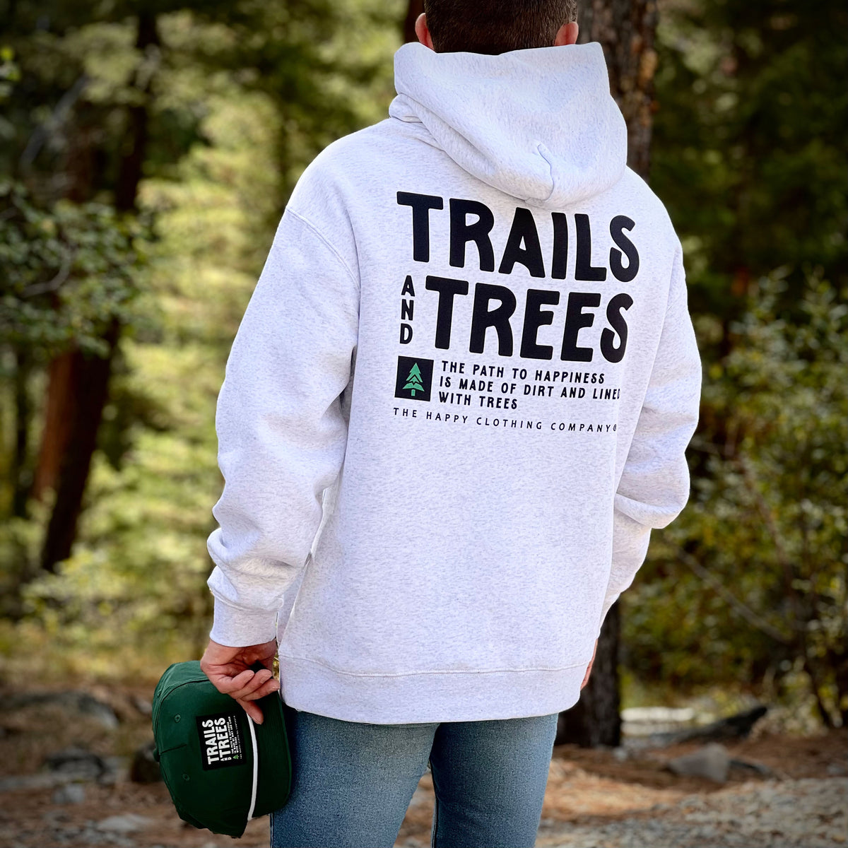 Trails and Trees Unisex Relaxed Hoodie - The Happy Clothing Company