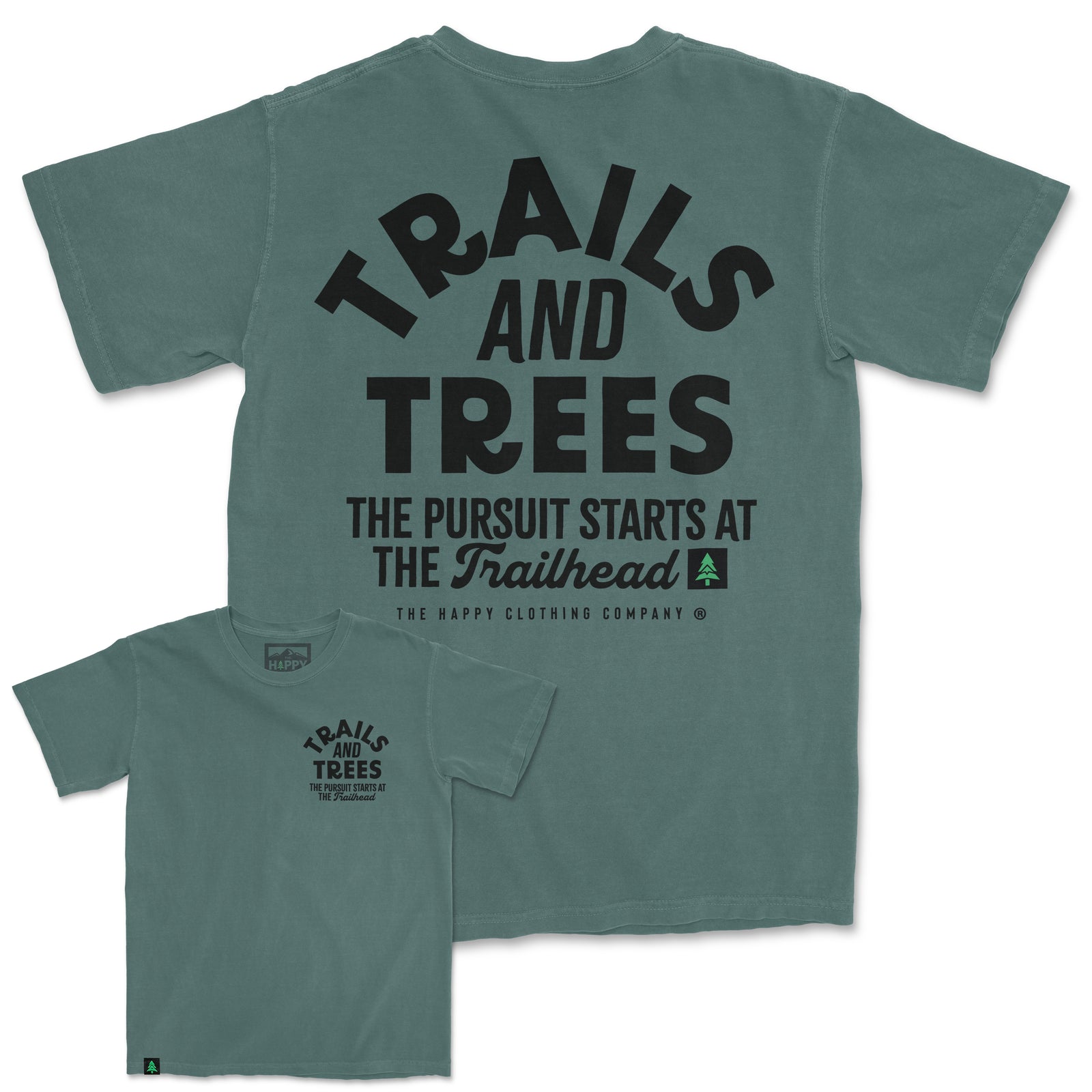 Trails and Trees Nature-Dyed Tee - The Happy Clothing Company