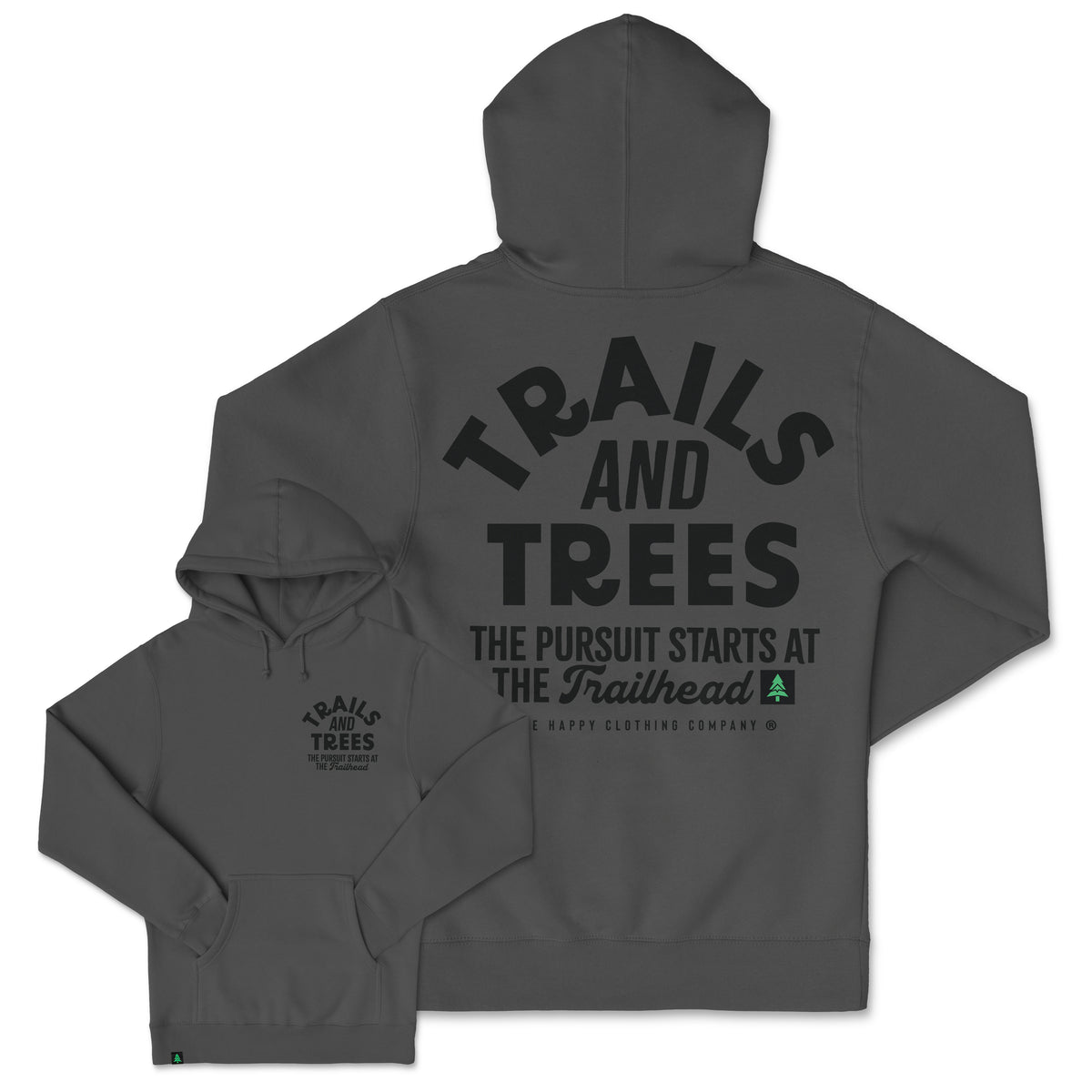 Trails and Trees Heavyweight Hoodie - The Happy Clothing Company