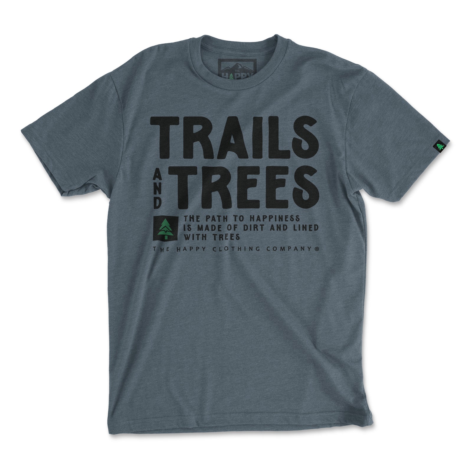 Trails and Trees Blend Tee | Lightweight | - The Happy Clothing Company