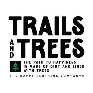 Trails and Trees Back Print Essential Tee | Premium Heavyweight |