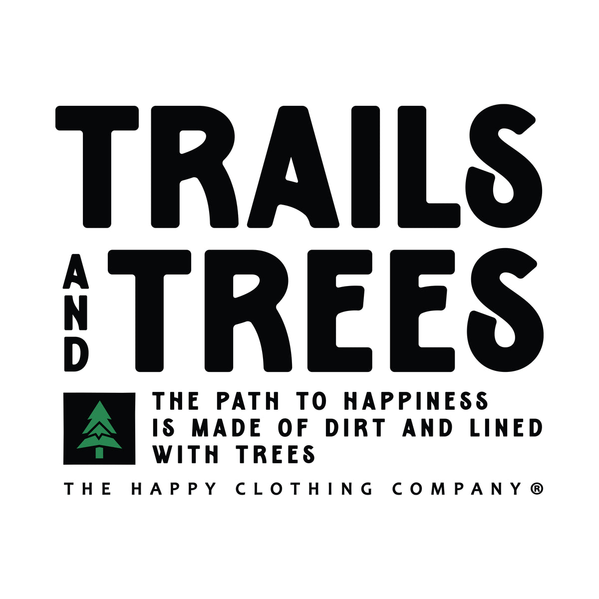 Trails and Trees Blend Tee | Lightweight | - The Happy Clothing Company