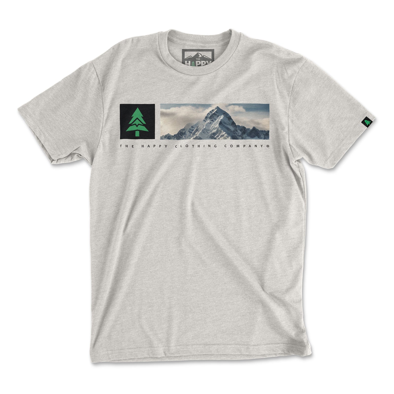Mountain Range 'Explorer Tee' | Lightweight Blend | - The Happy Clothing Company