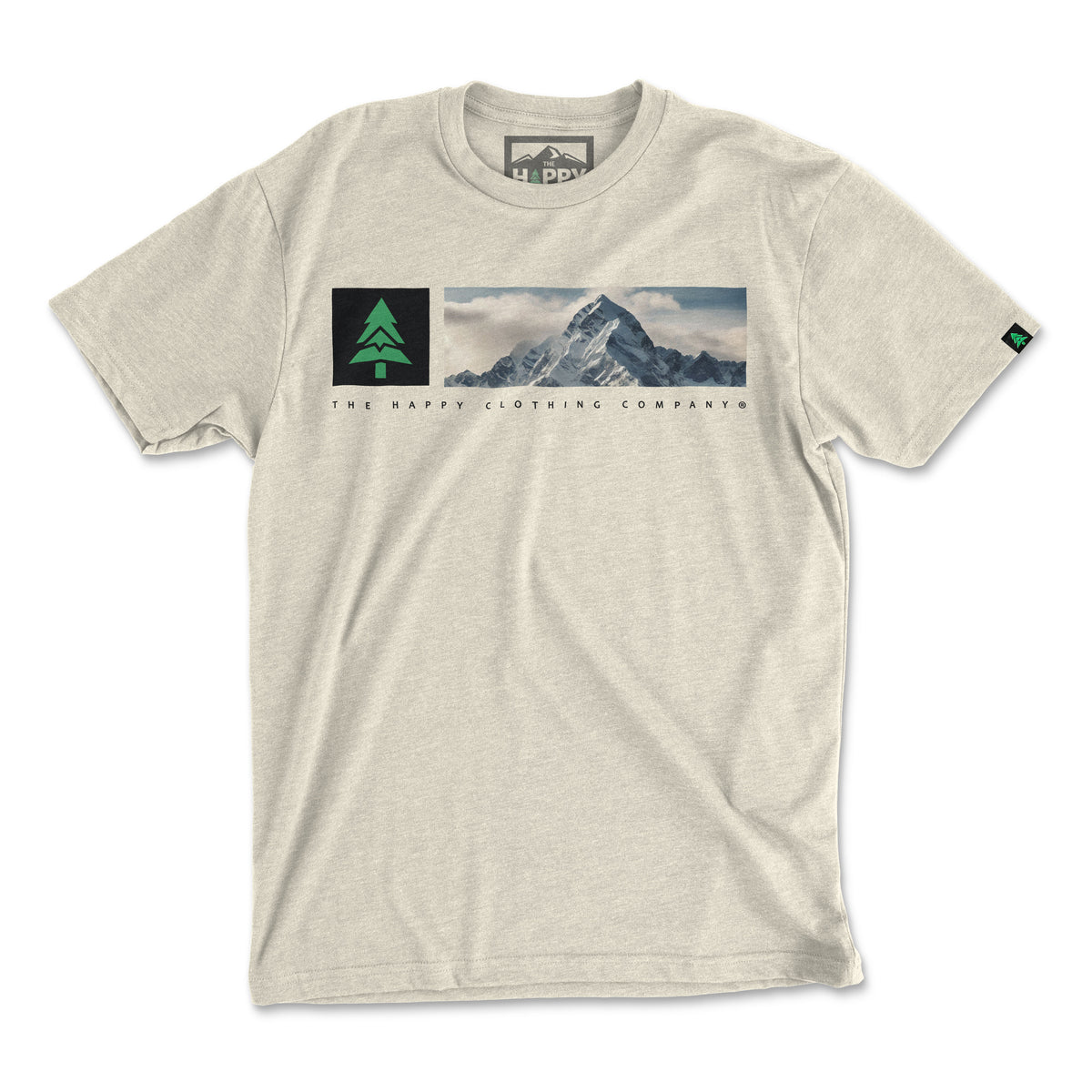 Mountain Range 'Explorer Tee' | Lightweight Blend | - The Happy Clothing Company