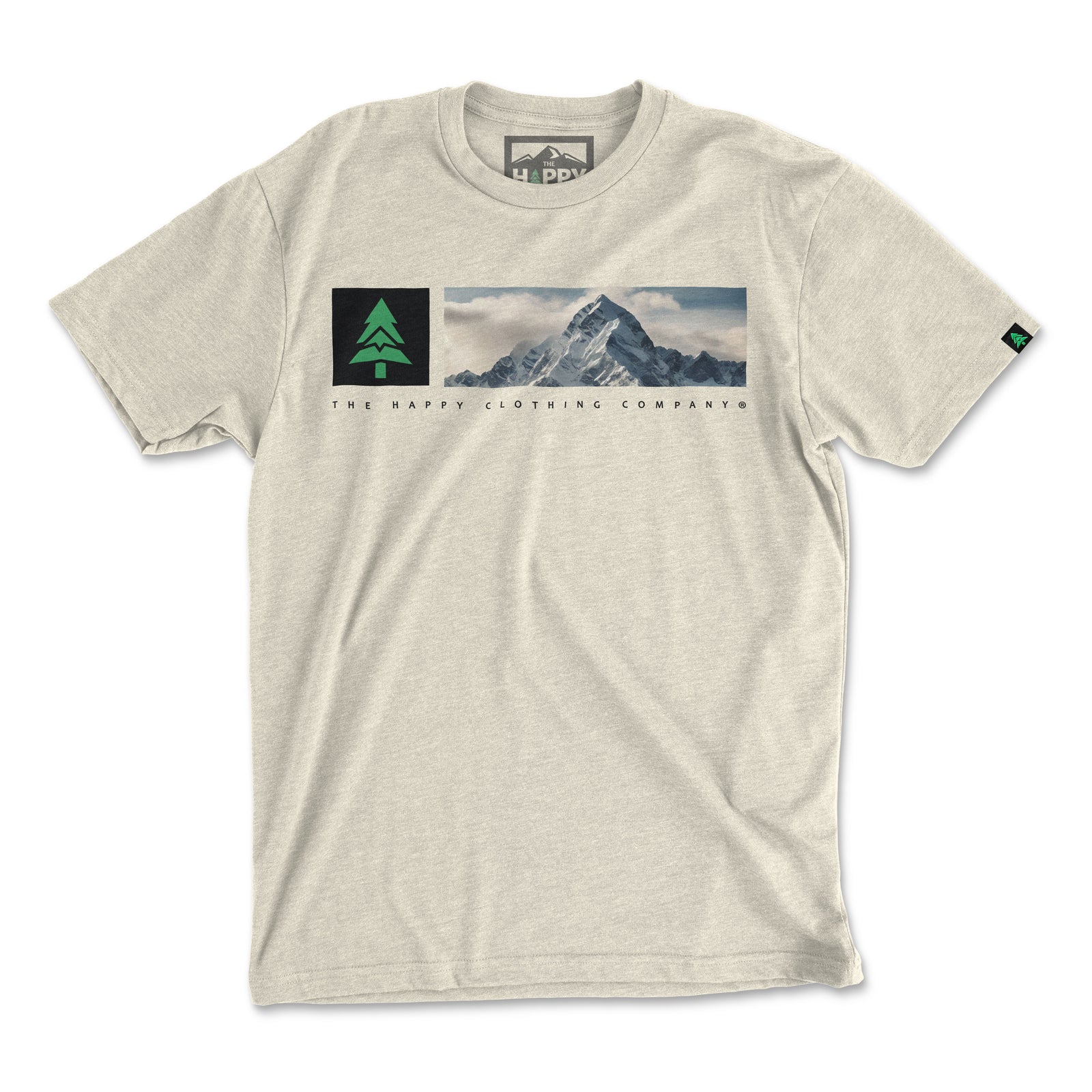 Mountain Range 'Explorer Tee' | Lightweight Blend | - The Happy Clothing Company