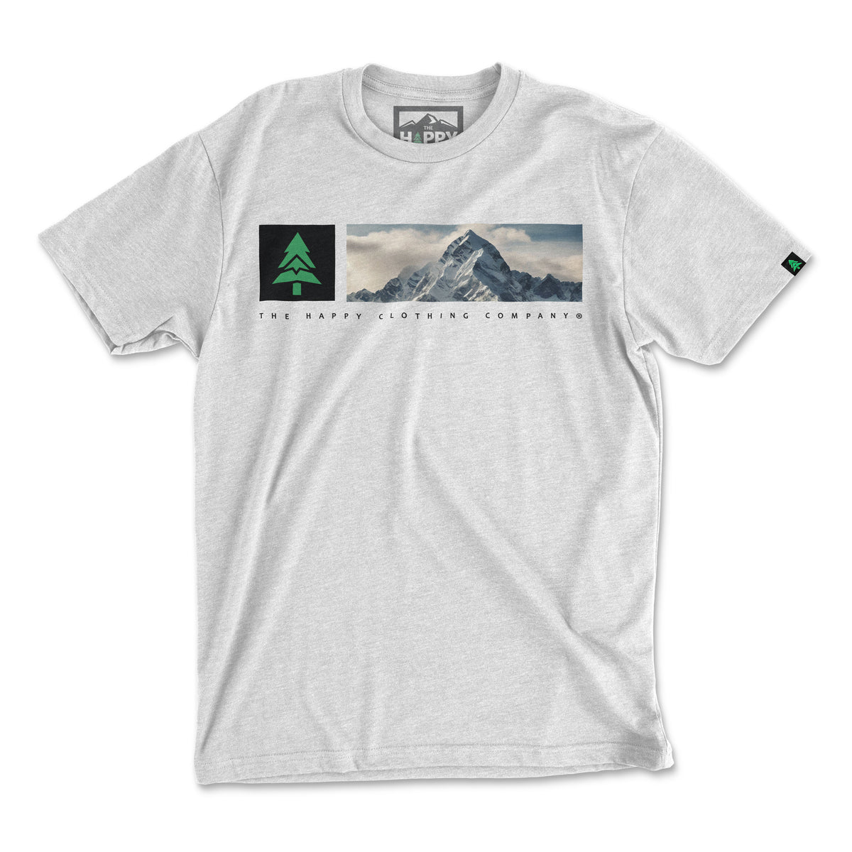 Mountain Range 'Explorer Tee' | Lightweight Blend | - The Happy Clothing Company