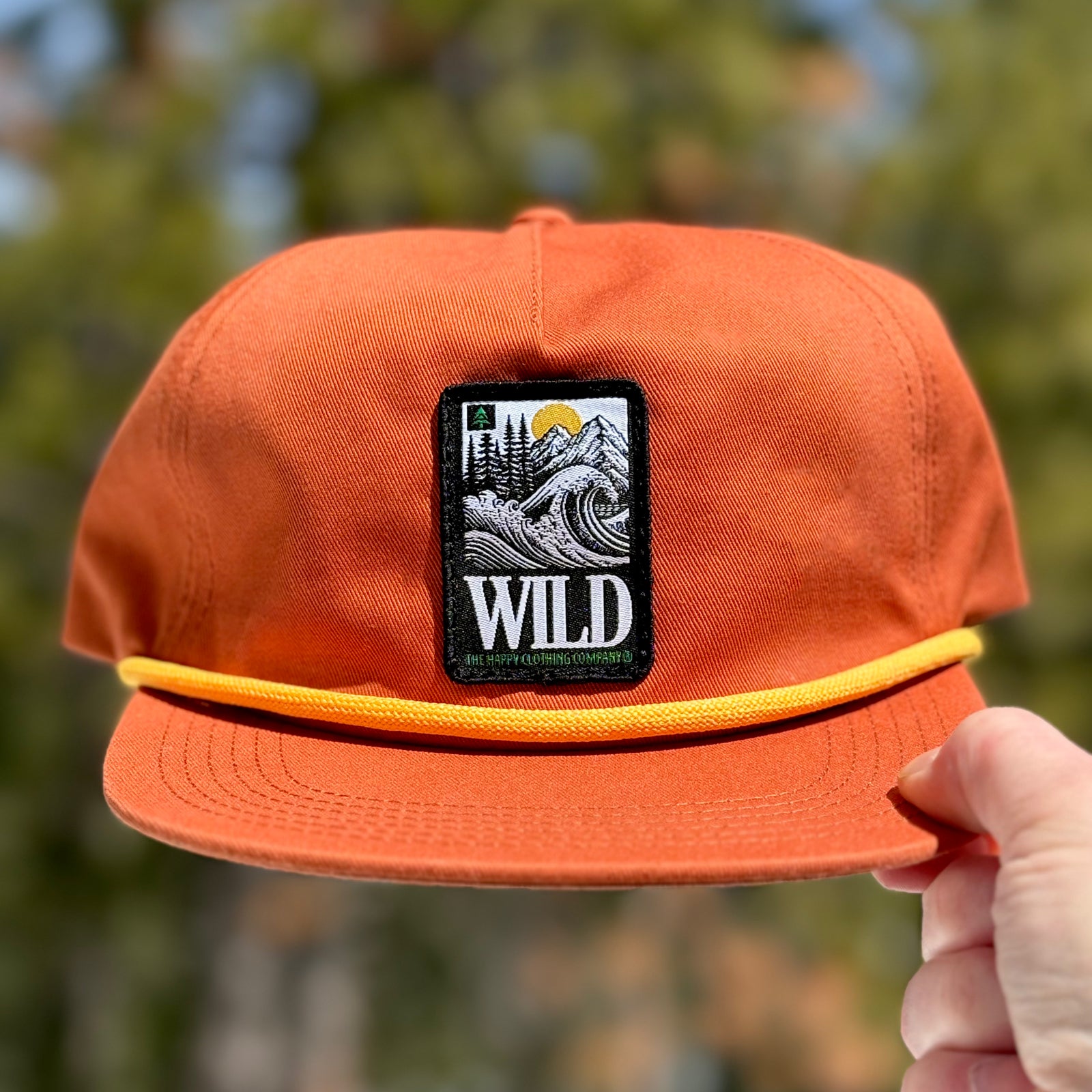 Wild 5 Panel Cotton Cap with Rope - The Happy Clothing Company