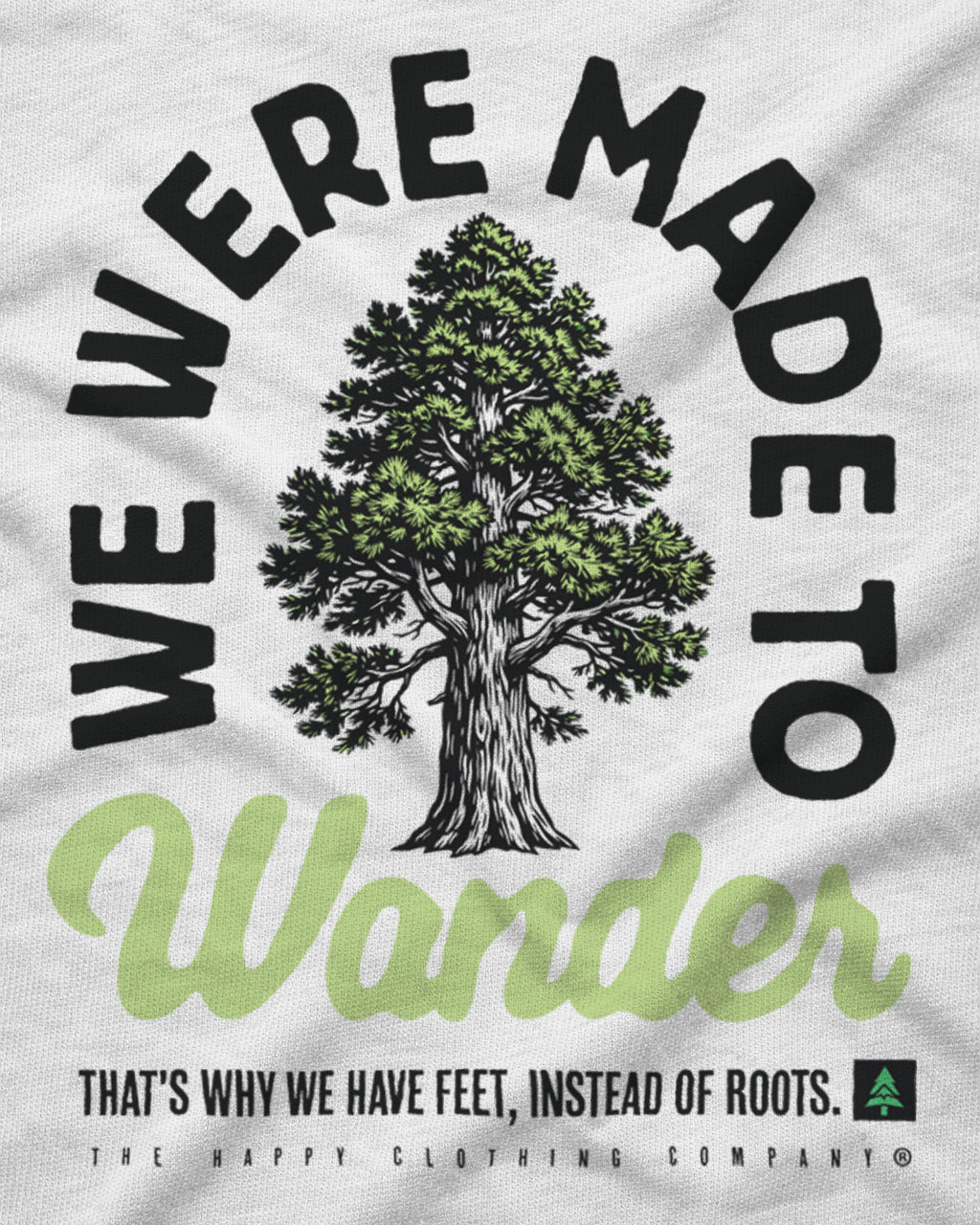 We Were Made To Wander Vintage Oversized Tee - The Happy Clothing Company