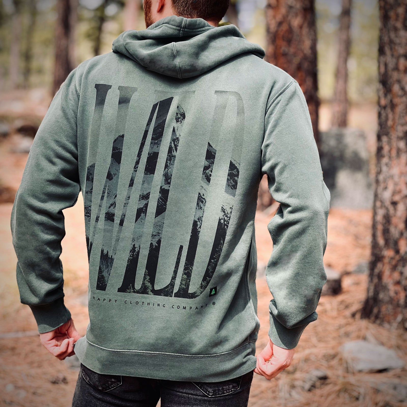 Wild Nature-Dyed Unisex Hoodie - The Happy Clothing Company