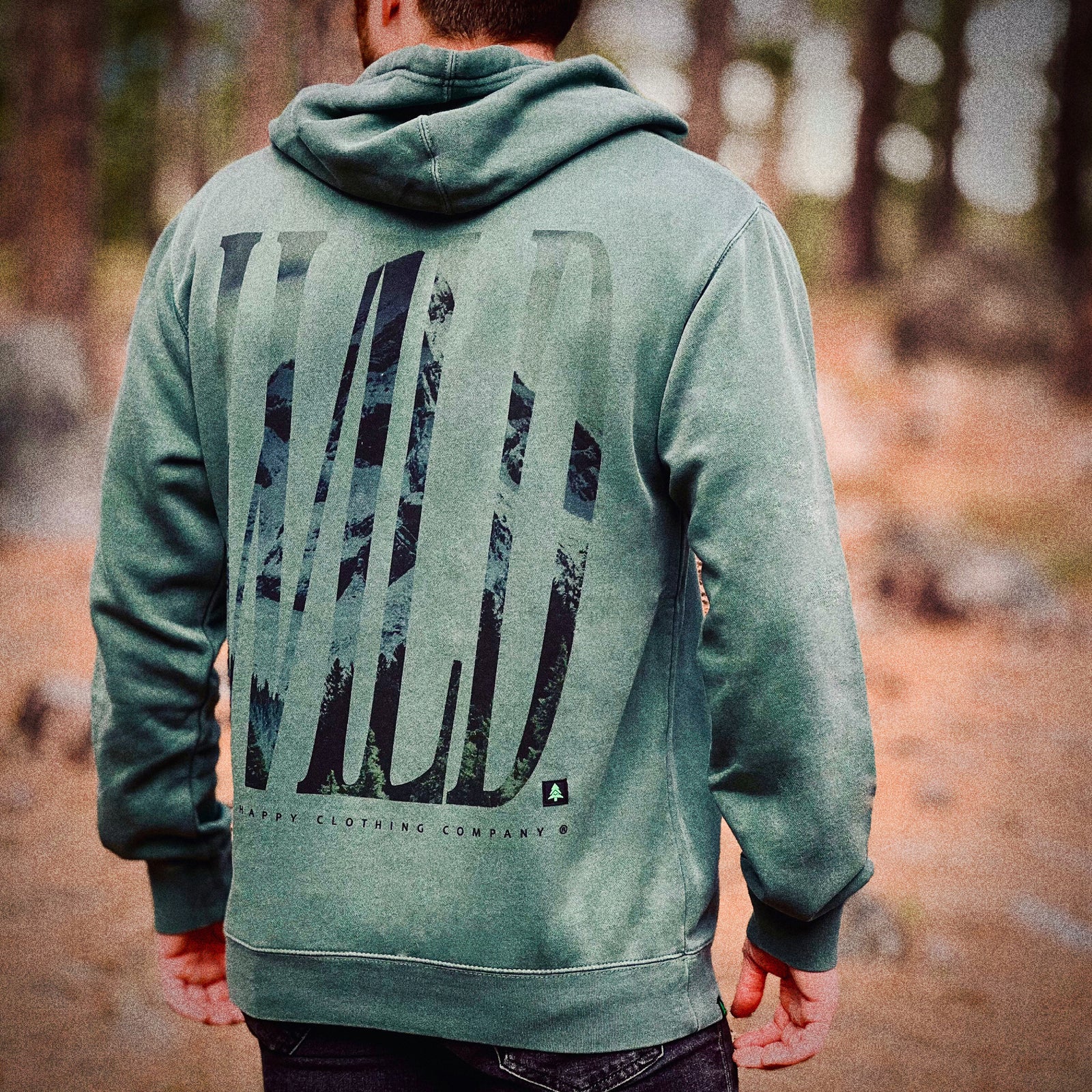 Wild Nature-Dyed Unisex Hoodie - The Happy Clothing Company