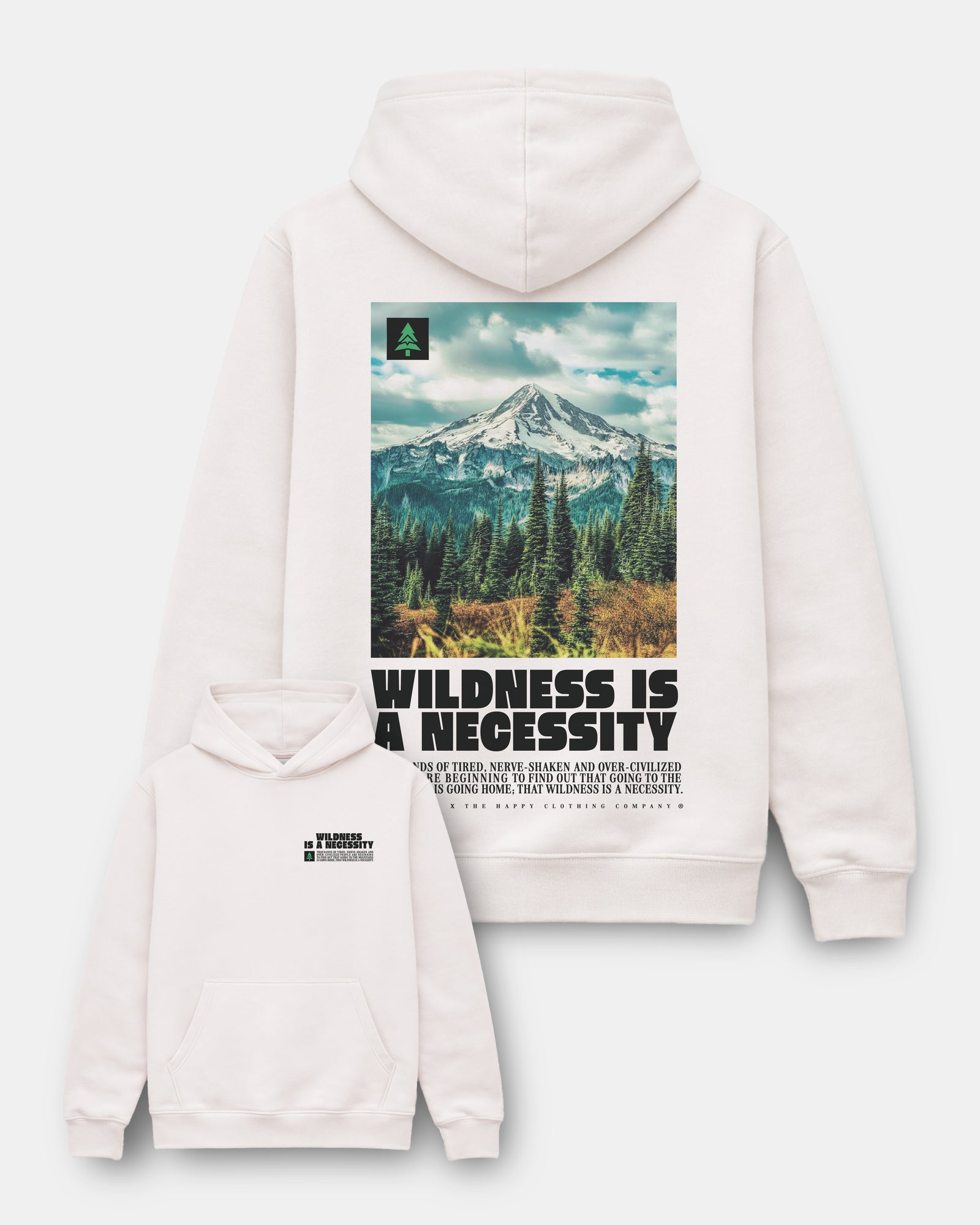 Wildness Is A Necessity X John Muir Unisex Relaxed Hoodie - The Happy Clothing Company