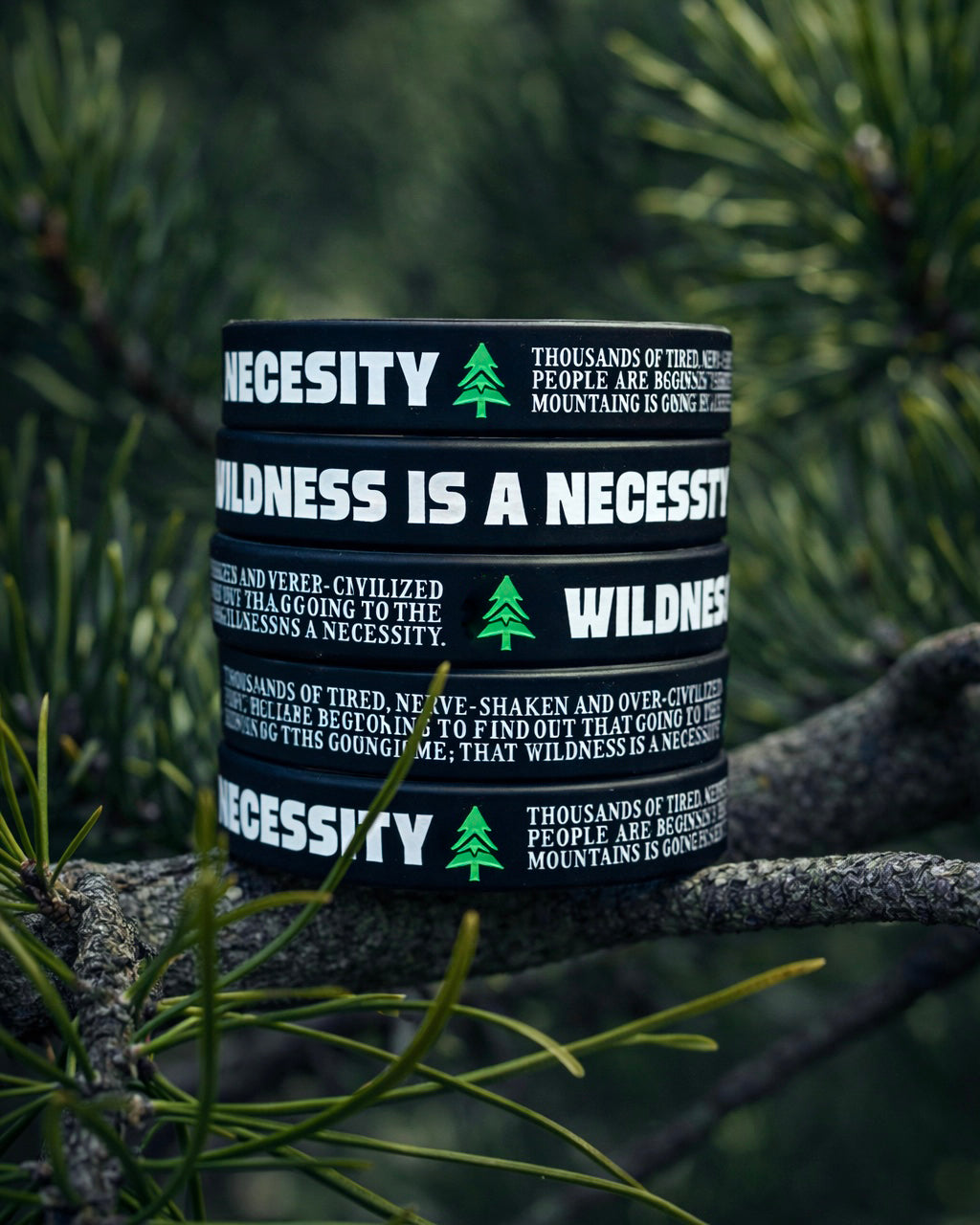 Wildness Is A Necessity Wristband - The Happy Clothing Company