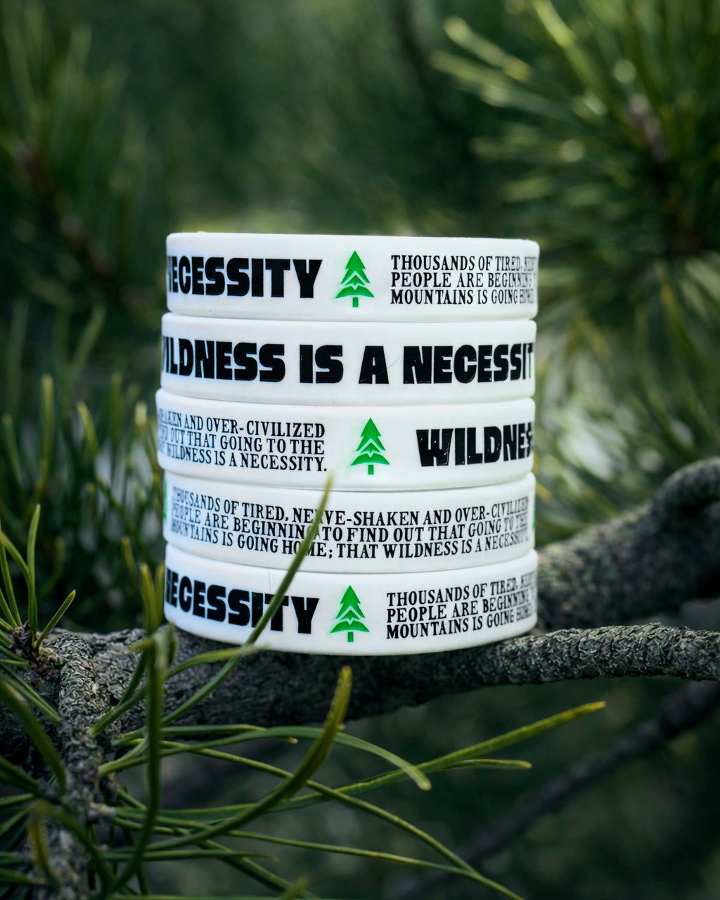 Wildness Is A Necessity Wristband - The Happy Clothing Company
