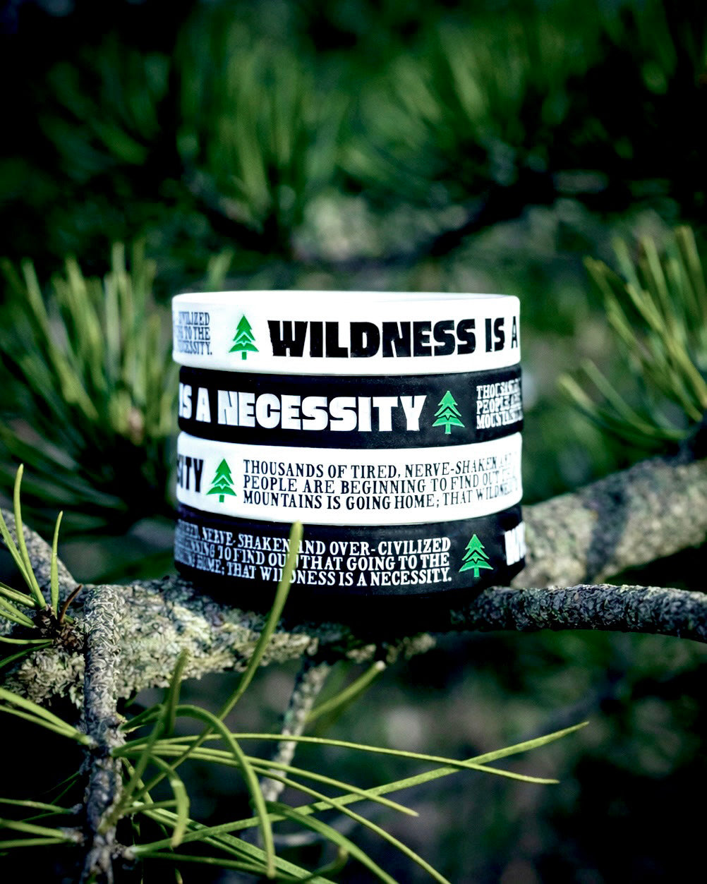 Wildness Is A Necessity Wristband - The Happy Clothing Company