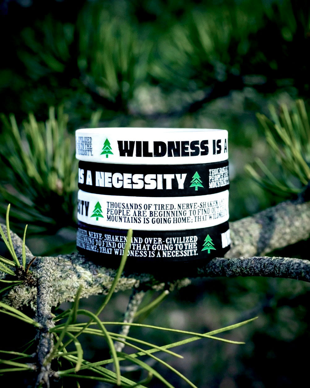 Wildness Is A Necessity Wristband - The Happy Clothing Company