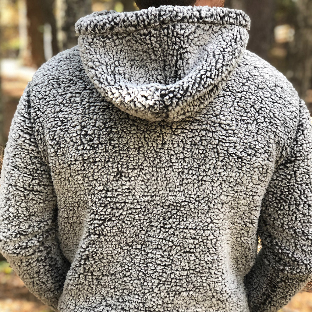 Branded Men's <br> Sherpa Hoodie - The Happy Clothing Company