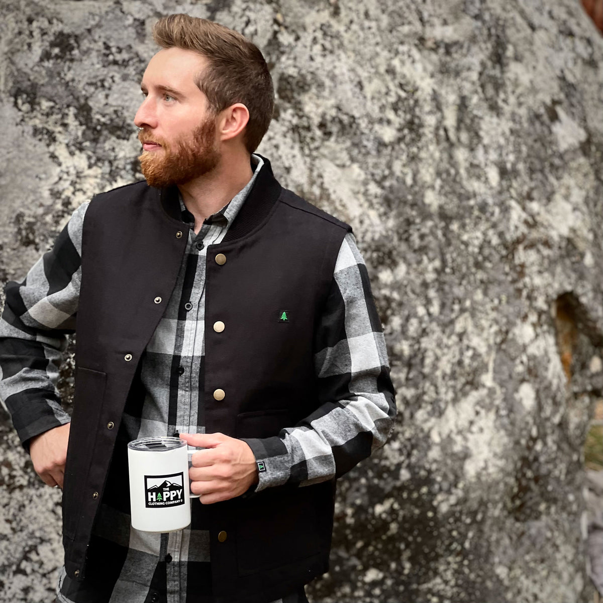 The Pursuer Workwear Vest w/ Mountain-Tree Label - The Happy Clothing Company