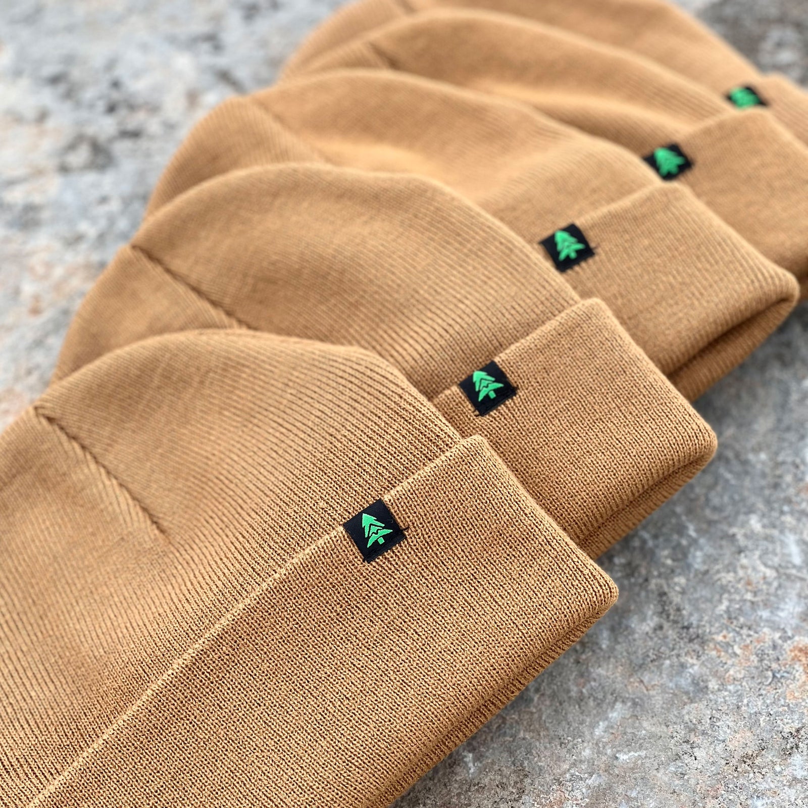 Mountain-Tree Cuffed Beanie - The Happy Clothing Company