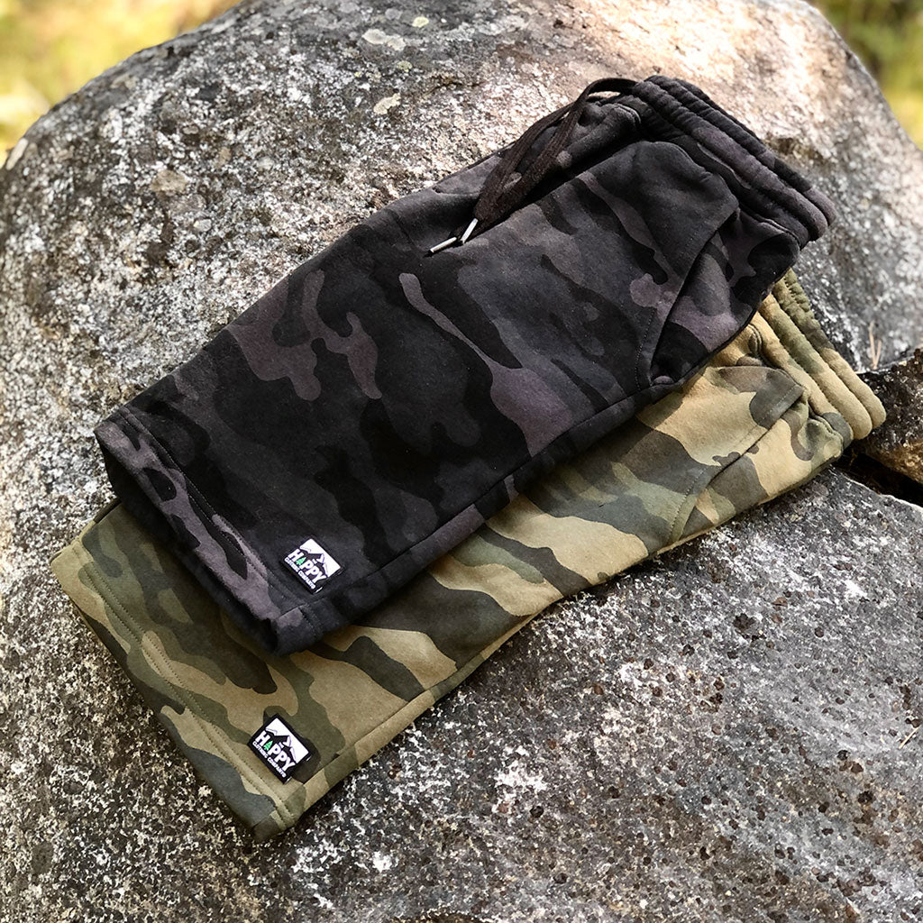 Logo Label Unisex Heavyweight <br> Fleece Shorts - The Happy Clothing Company