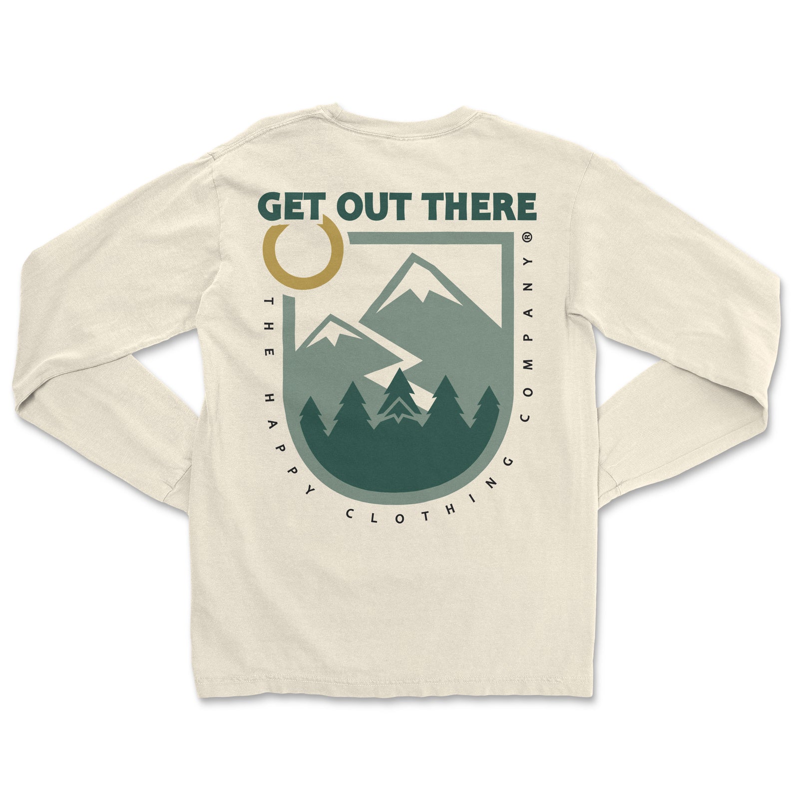 Get Out There Back Print Nature-Inspired Pigment Dyed Long Sleeve