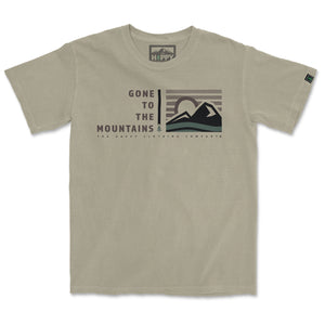 Gone To The Mountains <br> Nature-Inspired Pigment Dyed Tee - The Happy Clothing Company