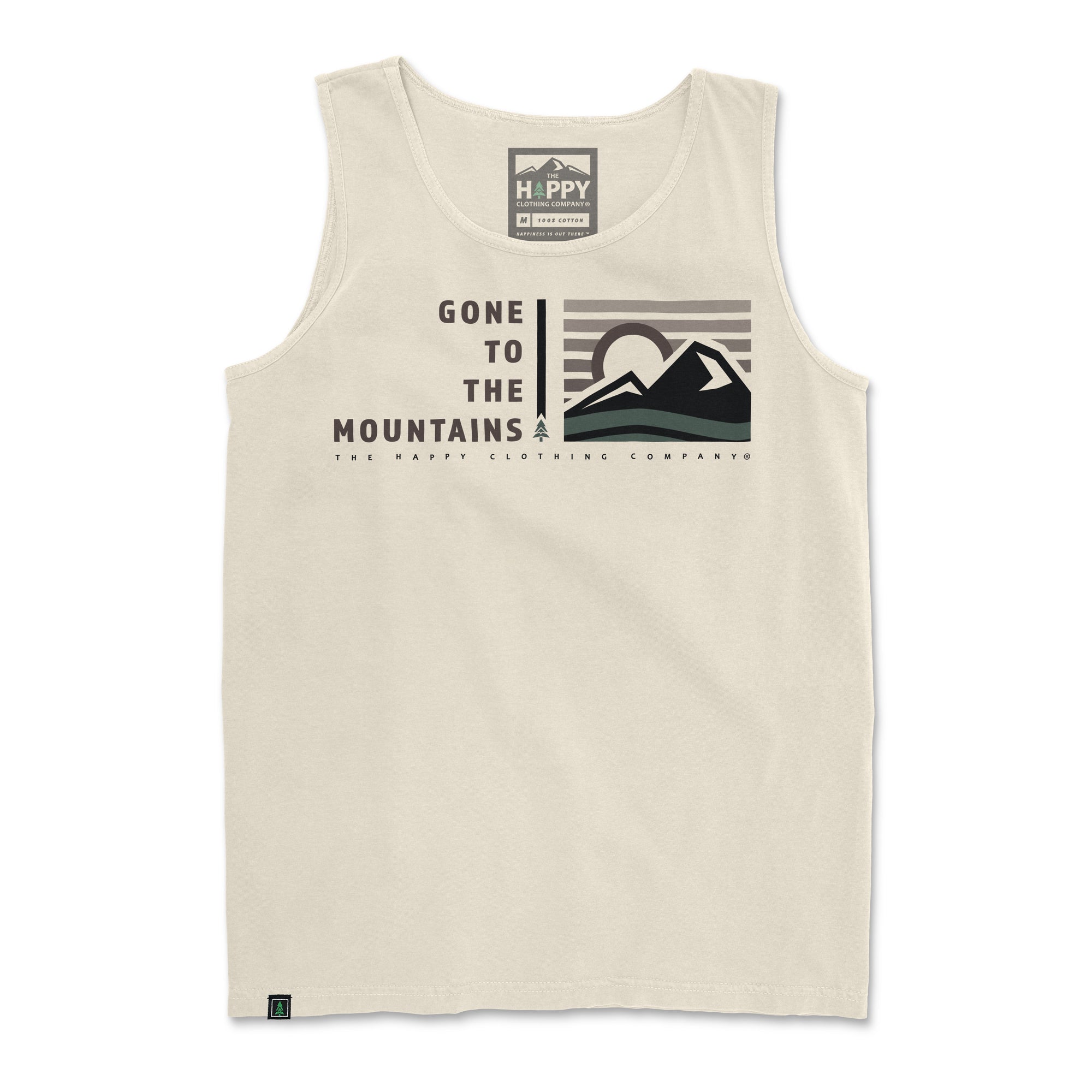 Gone To The Mountains <br> Nature-Inspired Pigment Dyed Tank - The Happy Clothing Company