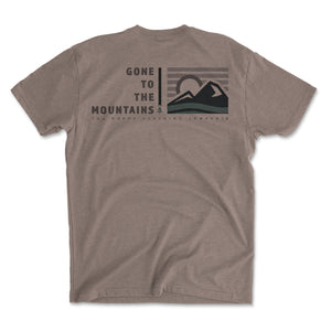 Gone To The Mountains Back Print <br> Lightweight Bi-Blend Tee - The Happy Clothing Company