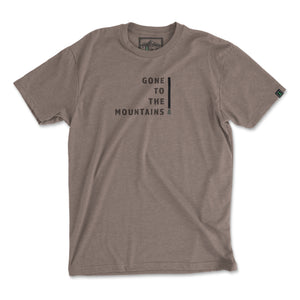Gone To The Mountains Back Print <br> Lightweight Bi-Blend Tee - The Happy Clothing Company