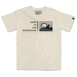 Gone To The Mountains <br> Nature-Inspired Pigment Dyed Tee - The Happy Clothing Company