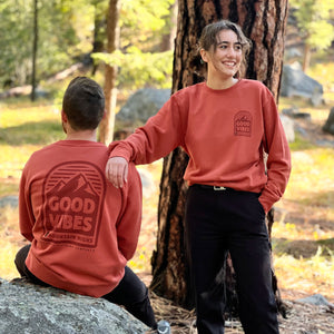 Good Vibes | Mountain Highs | Nature-Dyed Unisex Crew