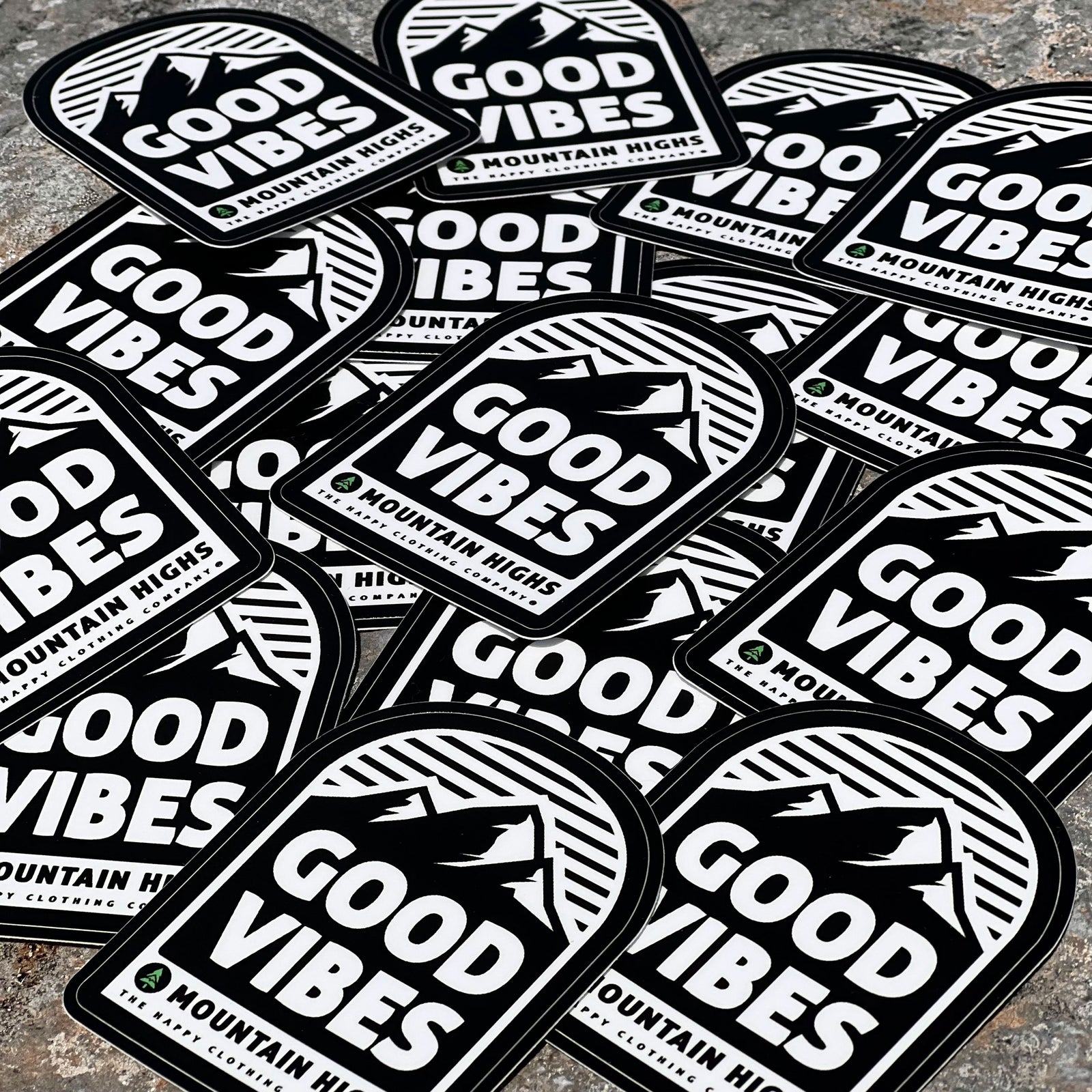 Good Vibes & Mountain Highs Sticker