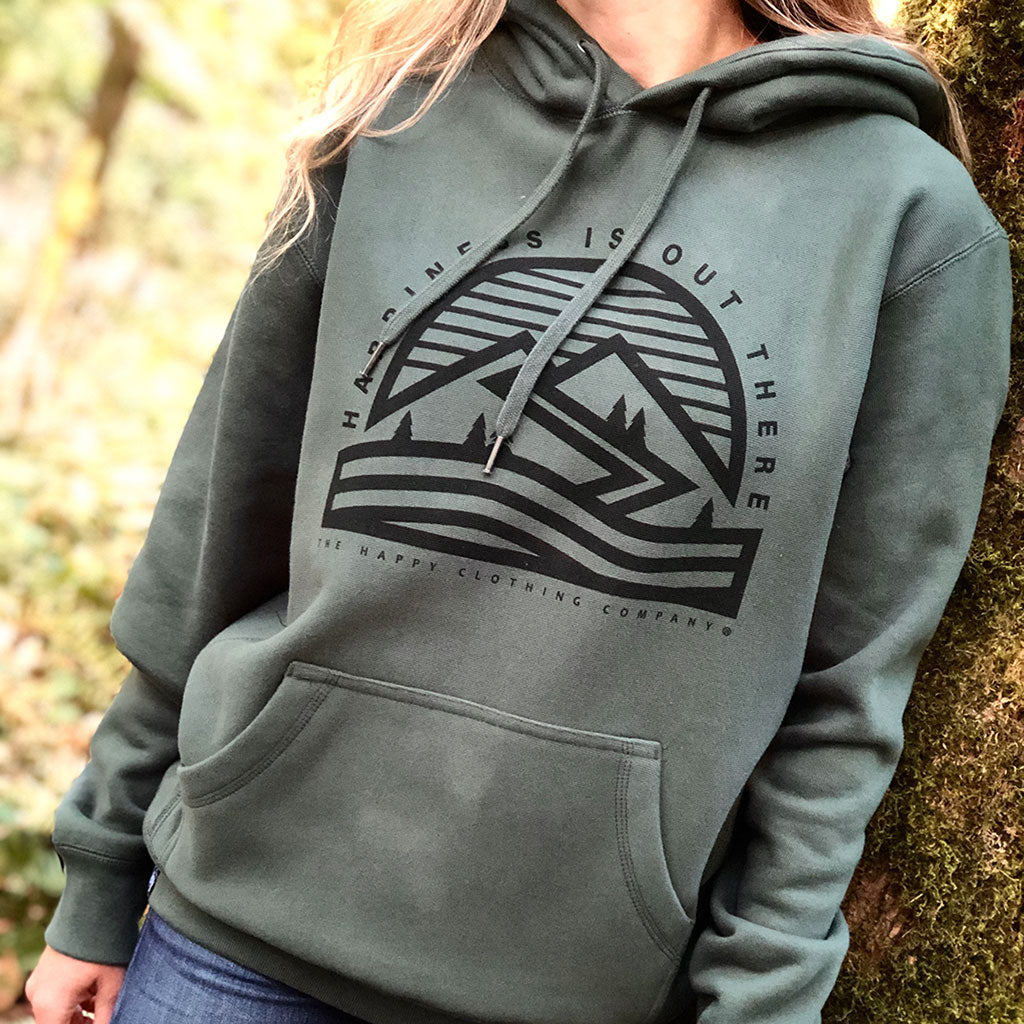 Happiness Is Out There &lt;br&gt; Unisex ULTRA Heavyweight Hooded Sweatshirt - The Happy Clothing Company