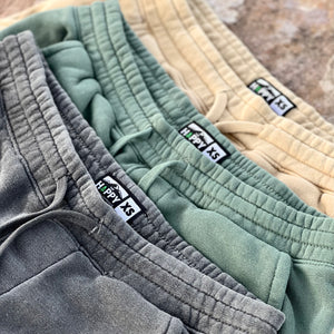 Nature-Dyed Unisex Jogger-Style Sweats w / Logo Label | 🏔️ Mountain Edition | - The Happy Clothing Company