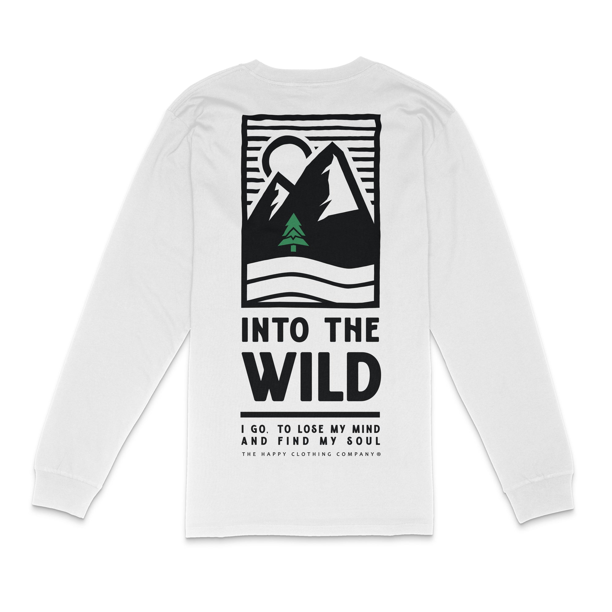 Into The Wild Back Print Essential Long Sleeve | Premium Heavyweight |