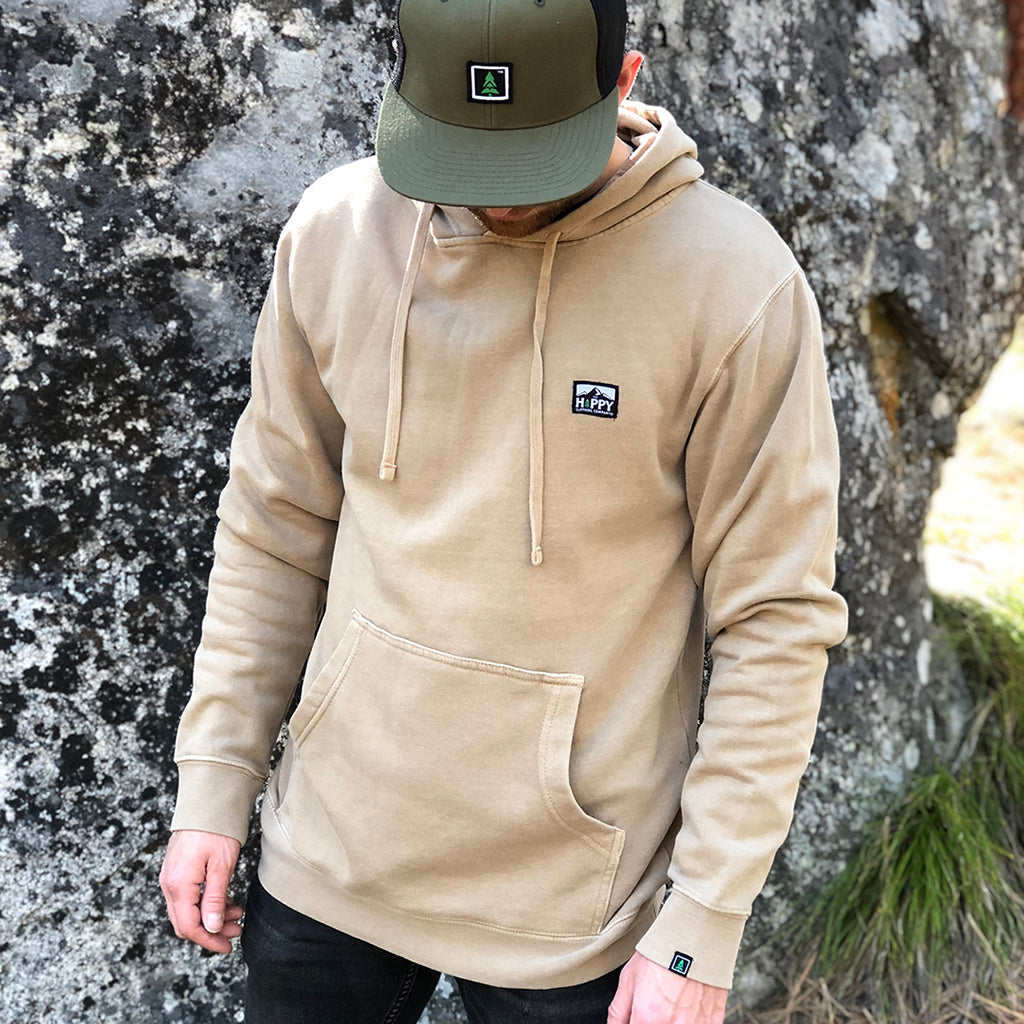 Logo Label Inspired-Dye <br> Unisex Heavyweight Hooded Sweatshirt - The Happy Clothing Company