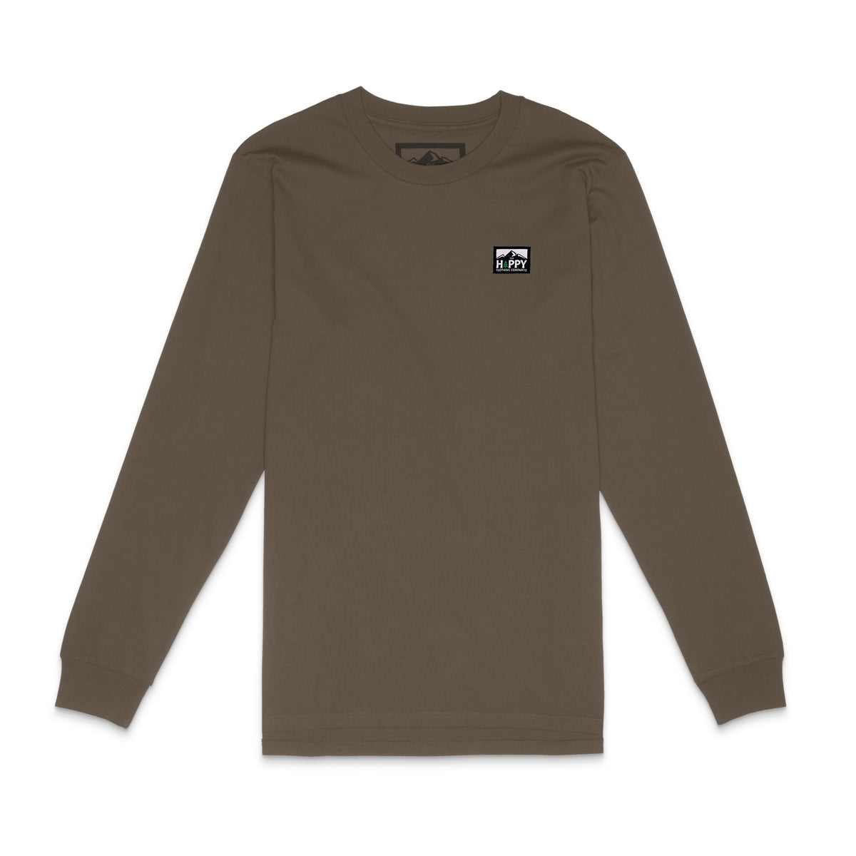 Logo Label Essential Long Sleeve | Premium Heavyweight | - The Happy Clothing Company