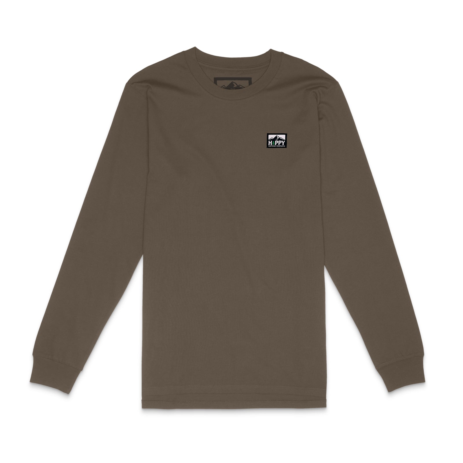 Logo Label Essential Long Sleeve | Premium Heavyweight | - The Happy Clothing Company