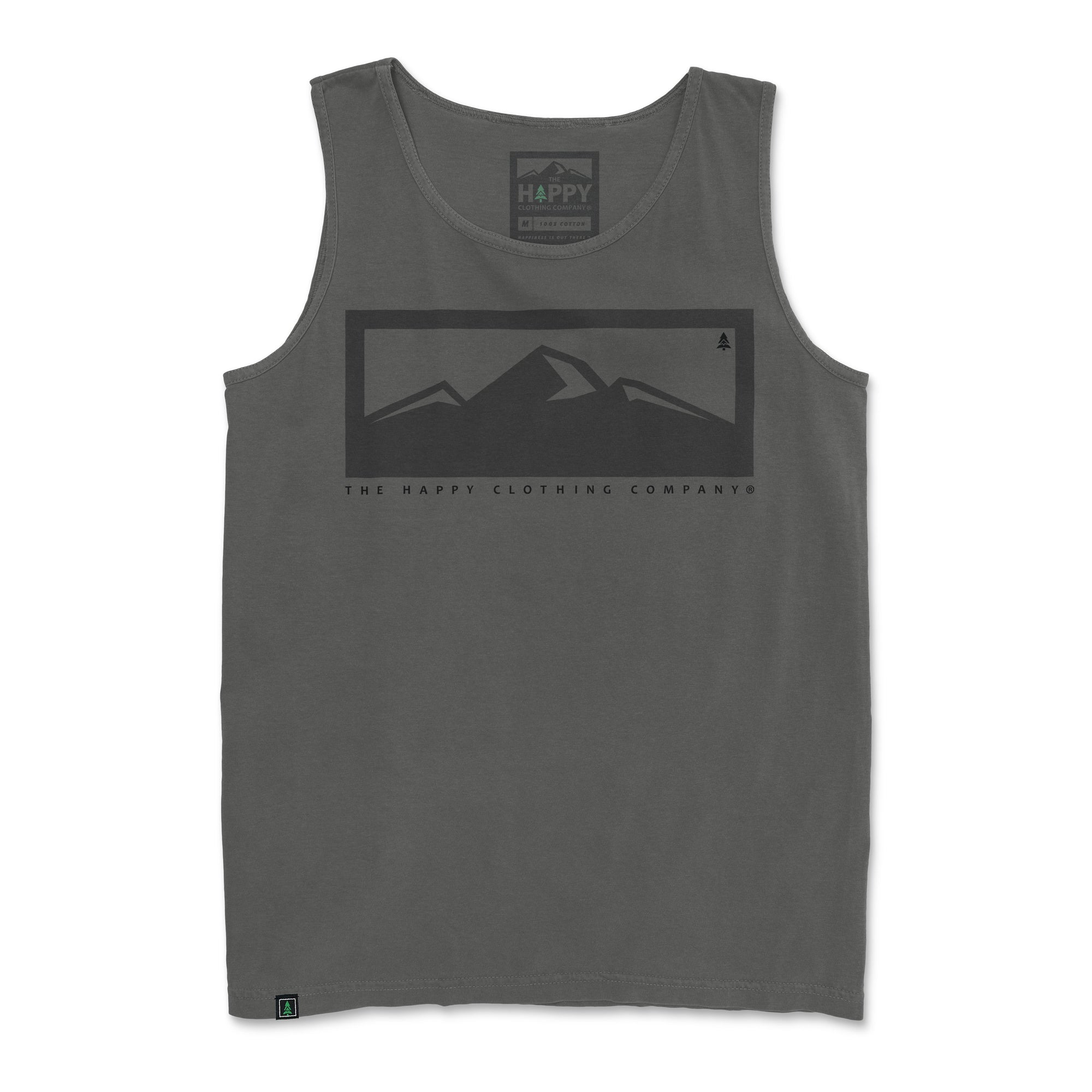 Logo Mountain Range <br> Nature-Inspired Pigment Dyed Tank - The Happy Clothing Company