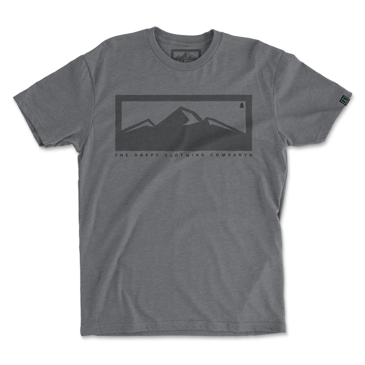 Logo Mountain Range &lt;br&gt; Lightweight Bi-Blend Tee - The Happy Clothing Company