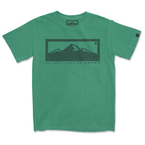 Logo Mountain Range <br> Nature-Inspired Pigment Dyed Tee - The Happy Clothing Company