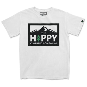 Logo Print <br> Nature-Inspired Pigment Dyed Tee - The Happy Clothing Company
