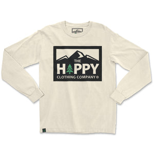 Logo Print Nature-Inspired Pigment Dyed Long Sleeve