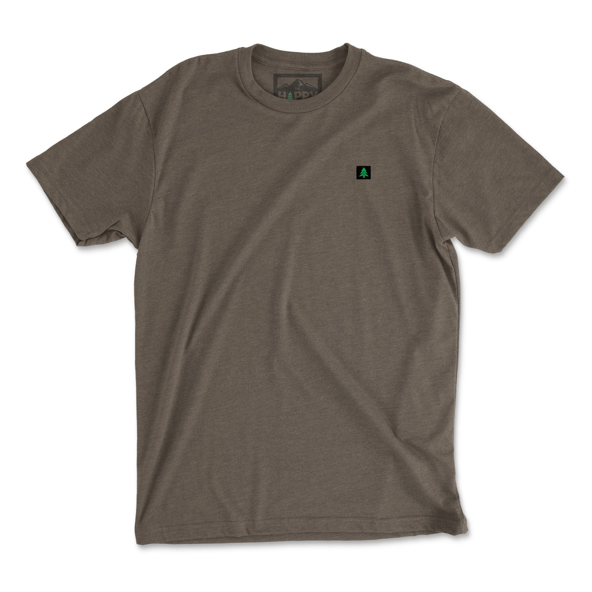 Mountain Tree Label 'Explorer Tee' | Lightweight Blend | - The Happy Clothing Company