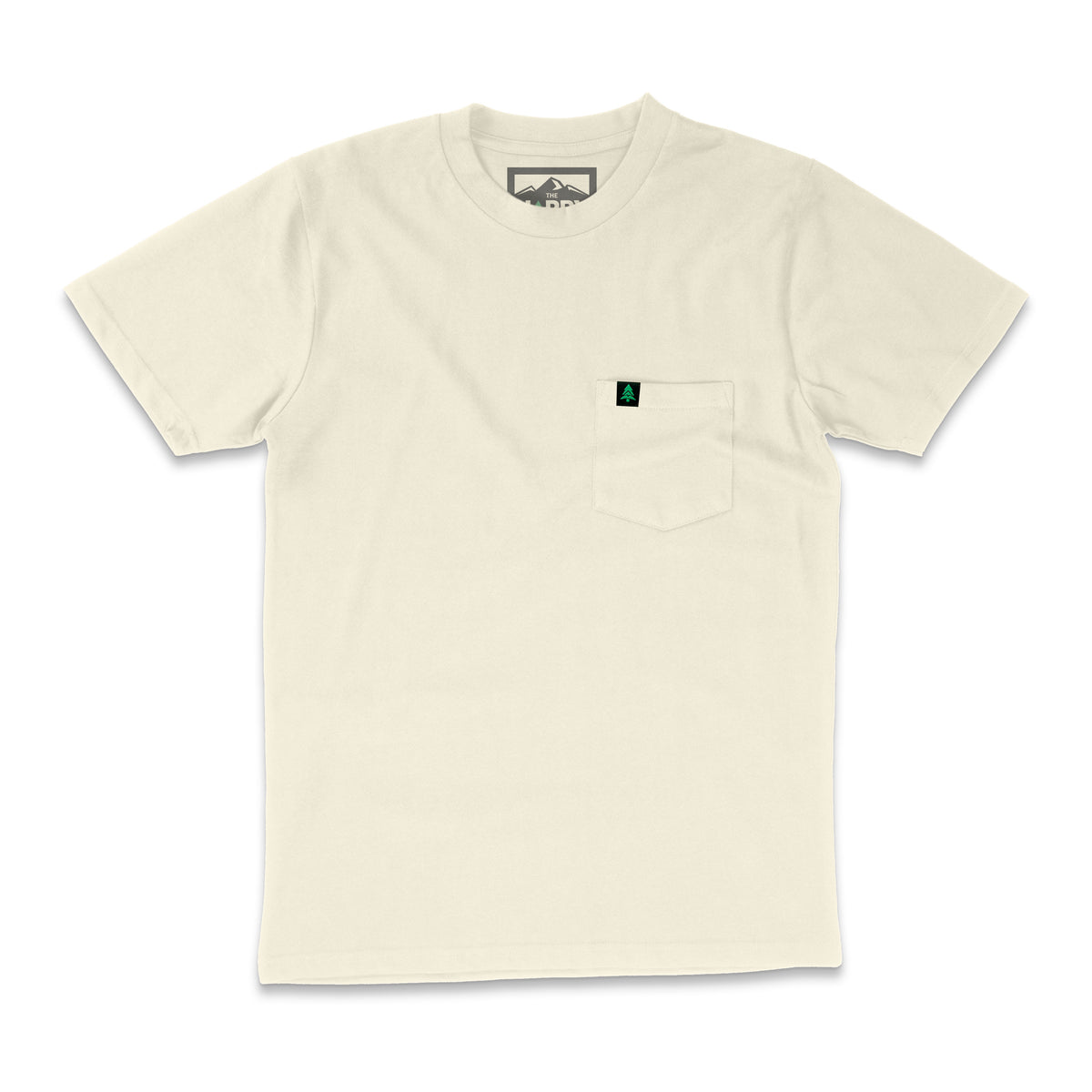 Mountain Tree Label 'Lifestyle Tee' w / Pocket | Premium Heavyweight | - The Happy Clothing Company