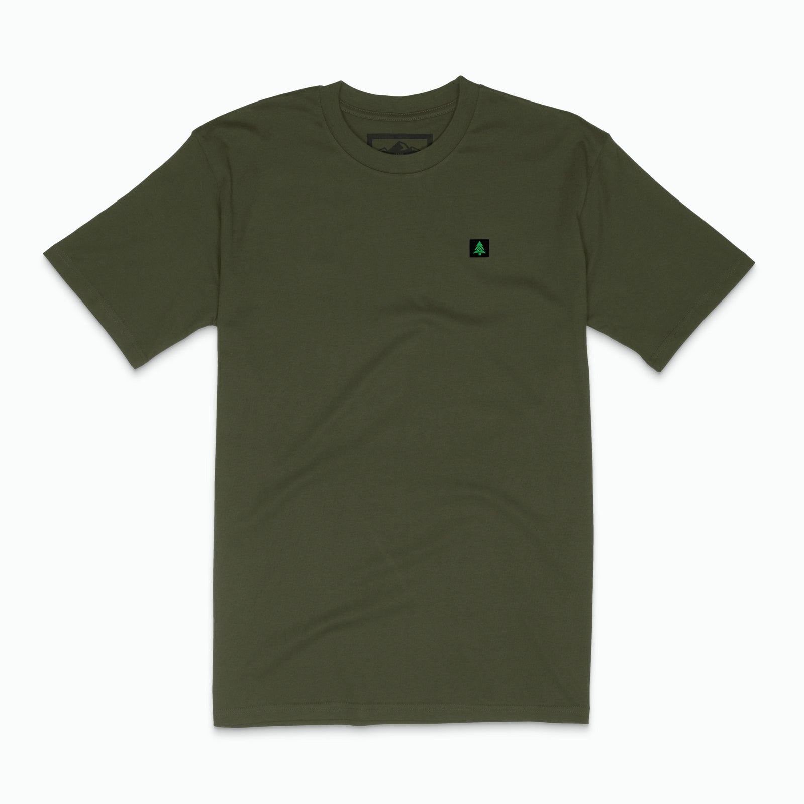 Mountain Tree Label 'Lifestyle Tee' | Premium Heavyweight | - The Happy Clothing Company