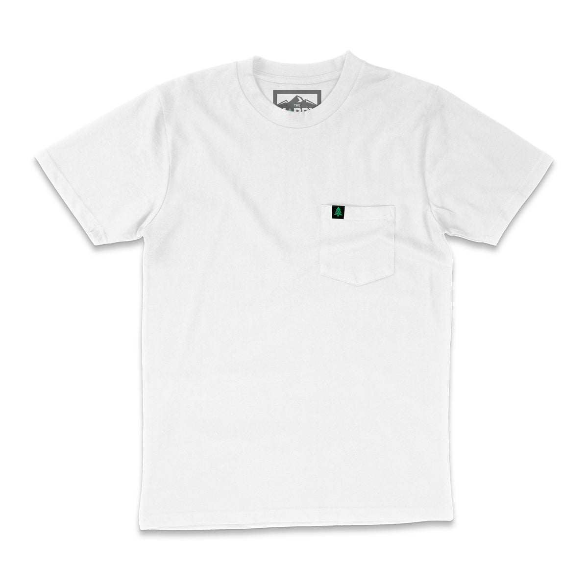 Mountain Tree Label 'Lifestyle Tee' w / Pocket | Premium Heavyweight | - The Happy Clothing Company