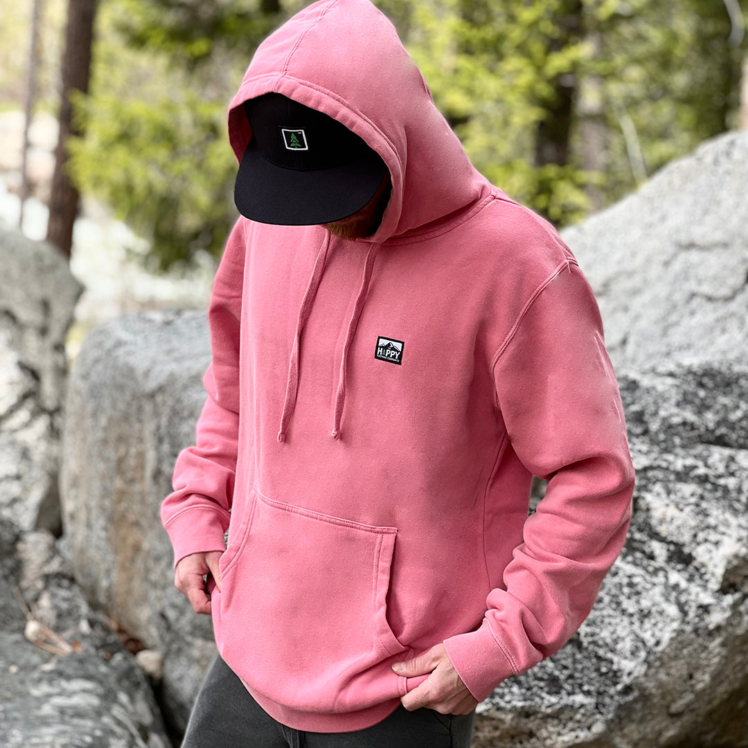 Logo Label Inspired-Dye <br> Unisex Heavyweight Hooded Sweatshirt - The Happy Clothing Company